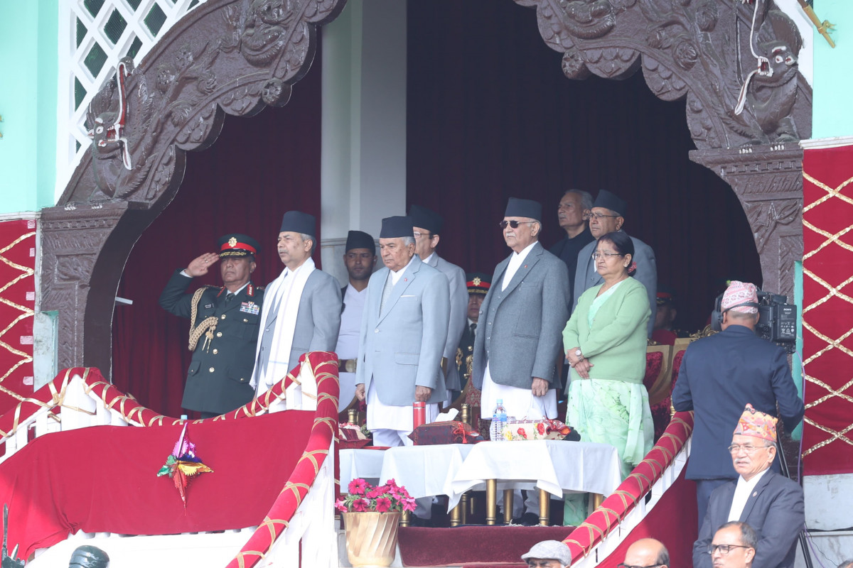 ७५ औं राष्ट्रिय प्रजातन्त्र दिवस काठमाडौंको टुँडिखेलस्थित सैनिक मञ्चमा विशेष कार्यक्रमको आयोजना